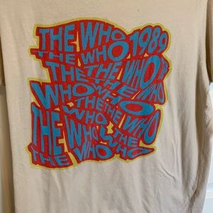 The Who 1980 tour band shirt